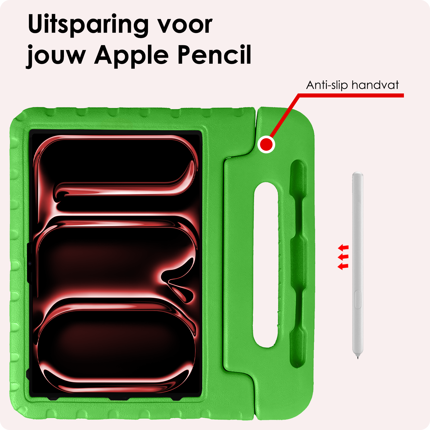 NoXx iPad Pro 12,9 inch 2020 Hoes Kinder Hoesje Kids Case Cover Kids Proof Met Screenprotector - iPad Pro 12,9 inch 2020 Kinder Hoes - Groen