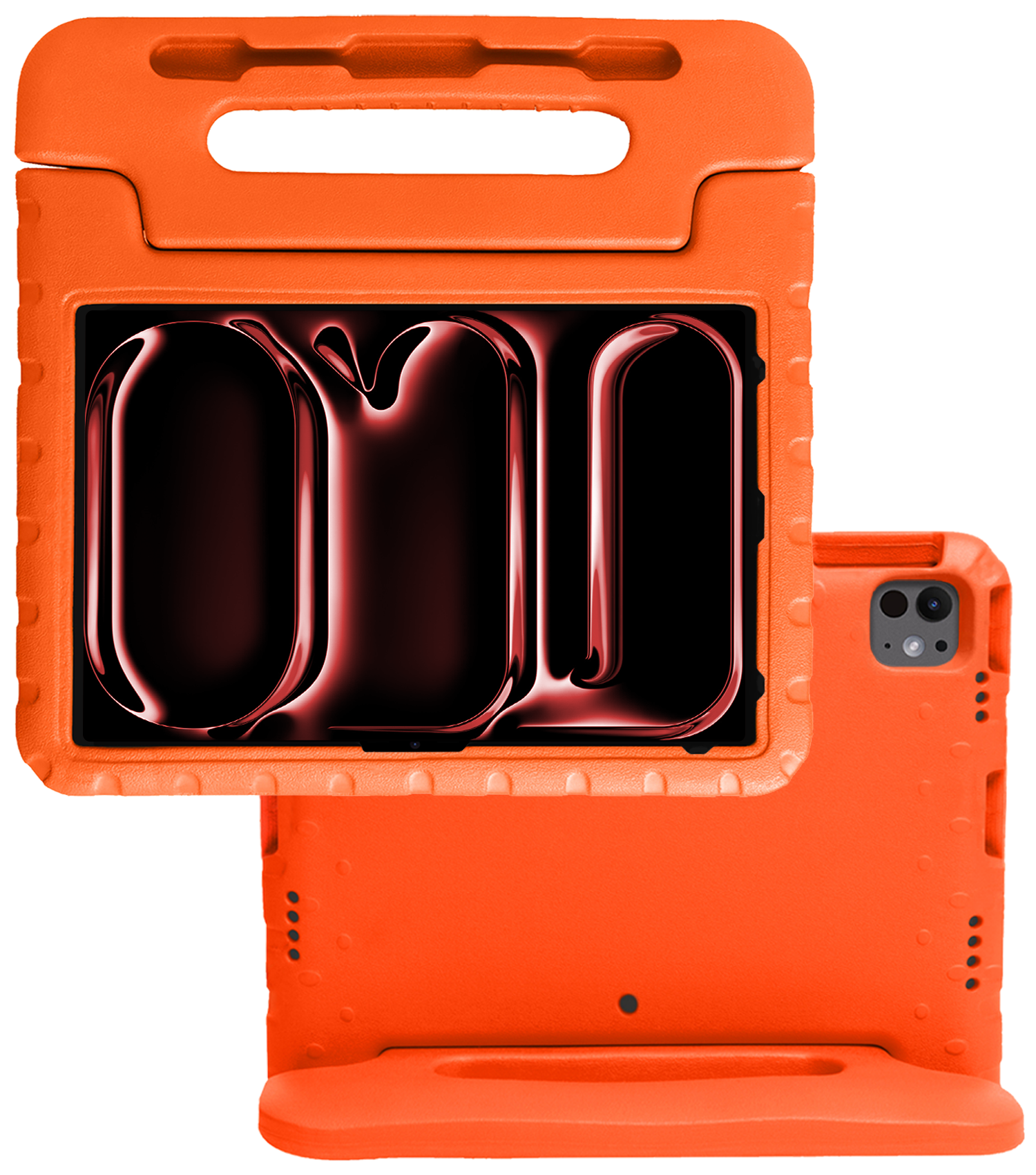 NoXx iPad Pro 12,9 inch 2021 Hoes Kinder Hoesje Kids Case Cover Kids Proof - iPad Pro 12,9 inch 2021 Kinder Hoes - Oranje