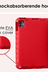 NoXx iPad Pro 12,9 inch 2021 Hoes Kinder Hoesje Kids Case Cover Kids Proof - iPad Pro 12,9 inch 2021 Kinder Hoes - Rood