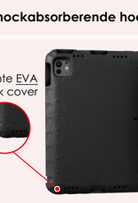 NoXx iPad Pro 12,9 inch 2021 Hoes Kinder Hoesje Kids Case Cover Kids Proof - iPad Pro 12,9 inch 2021 Kinder Hoes - Zwart