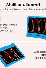 NoXx iPad Pro 12,9 inch 2021 Hoes Kinder Hoesje Kids Case Cover Kids Proof Met 2x Screenprotector - iPad Pro 12,9 inch 2021 Kinder Hoes - Licht Blauw