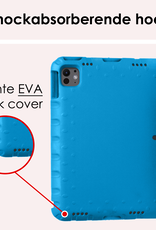 NoXx iPad Pro 12,9 inch 2022 Hoes Kinder Hoesje Kids Case Cover Kids Proof - iPad Pro 12,9 inch 2022 Kinder Hoes - Licht Blauw