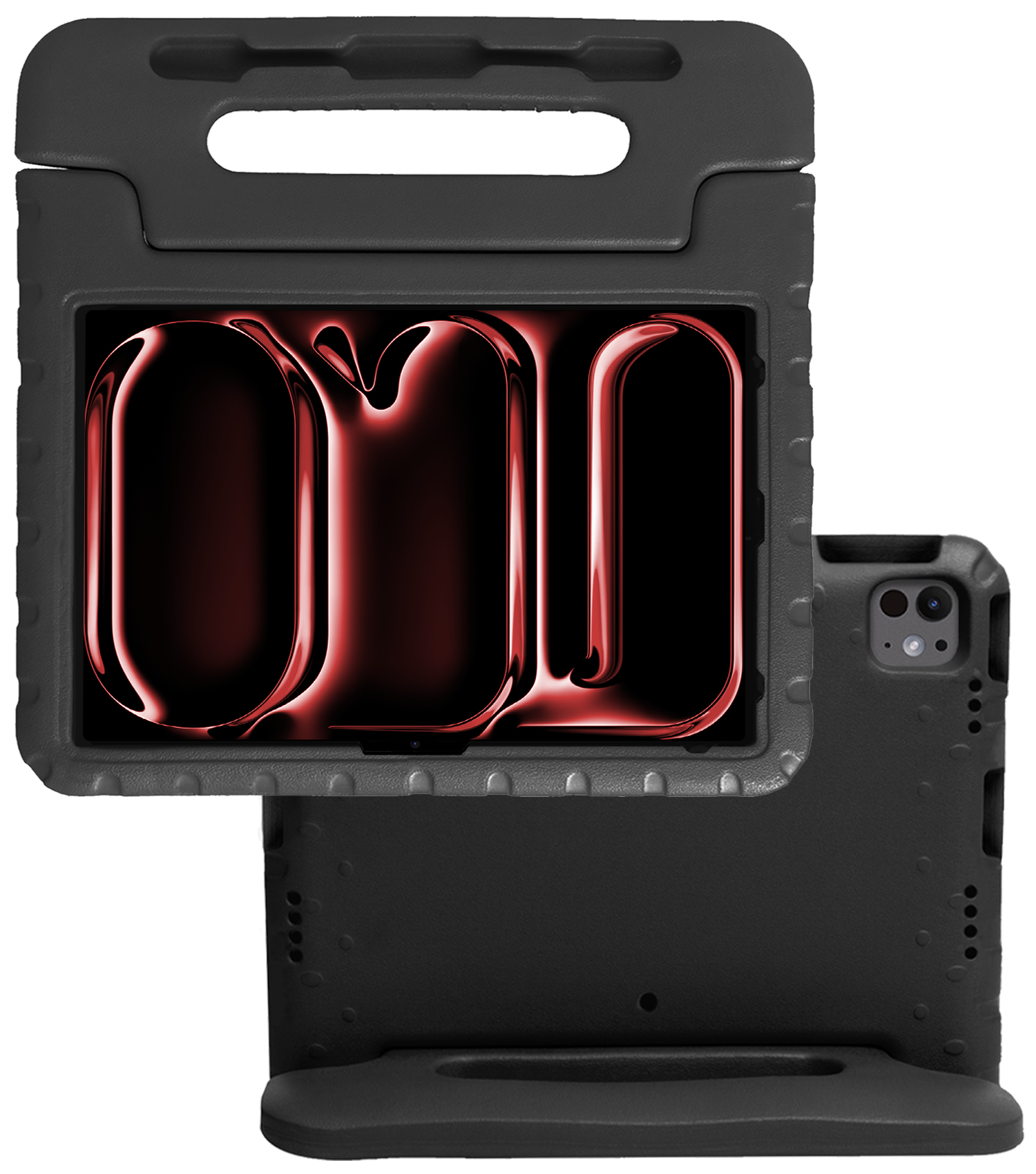 NoXx iPad Pro 12,9 inch 2022 Hoes Kinder Hoesje Kids Case Cover Kids Proof - iPad Pro 12,9 inch 2022 Kinder Hoes - Zwart