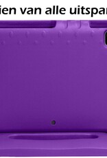 Nomfy iPad Pro 12,9 inch 2020 Hoes Kinder Hoesje Kids Case Cover Kids Proof - iPad Pro 12,9 inch 2020 Kinder Hoes - Paars