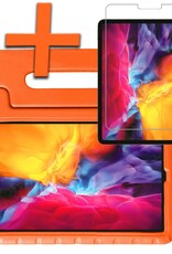 Nomfy iPad Pro 12,9 inch 2020 Hoes Kinder Hoesje Kids Case Cover Kids Proof Met Screenprotector - iPad Pro 12,9 inch 2020 Kinder Hoes - Oranje