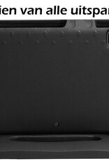 Nomfy iPad Pro 12,9 inch 2020 Hoes Kinder Hoesje Kids Case Cover Kids Proof Met Screenprotector - iPad Pro 12,9 inch 2020 Kinder Hoes - Zwart