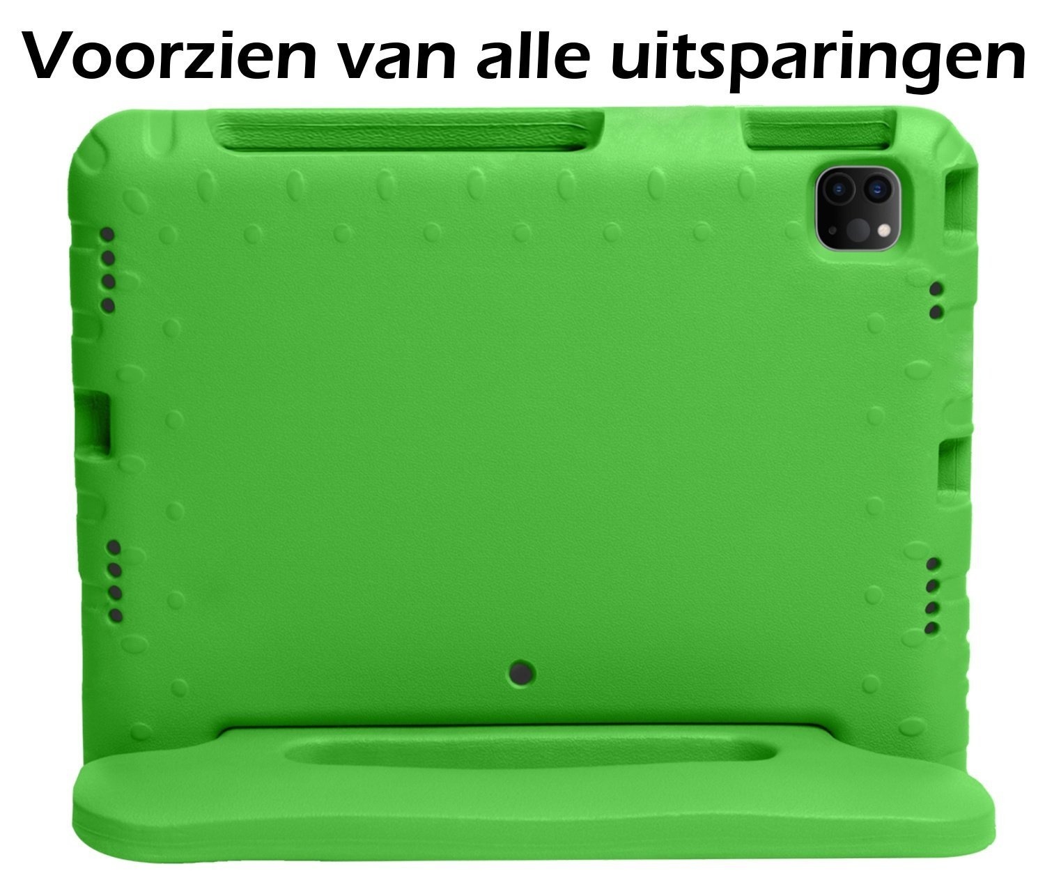 Nomfy iPad Pro 12,9 inch 2021 Hoes Kinder Hoesje Kids Case Cover Kids Proof - iPad Pro 12,9 inch 2021 Kinder Hoes - Groen