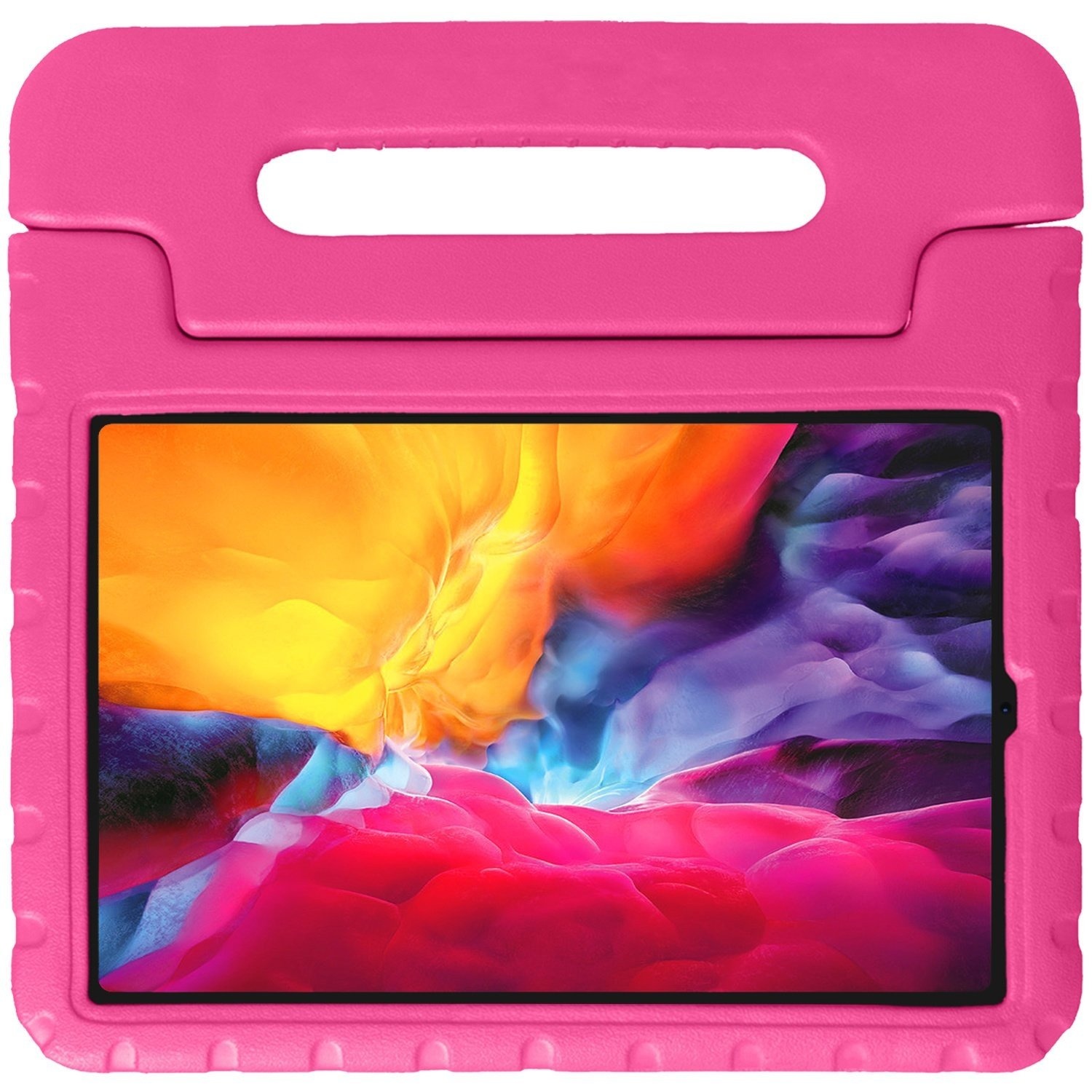 Nomfy iPad Pro 12,9 inch 2021 Hoes Kinder Hoesje Kids Case Cover Kids Proof - iPad Pro 12,9 inch 2021 Kinder Hoes - Roze