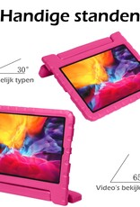 Nomfy iPad Pro 12,9 inch 2021 Hoes Kinder Hoesje Kids Case Cover Kids Proof Met Screenprotector - iPad Pro 12,9 inch 2021 Kinder Hoes - Roze