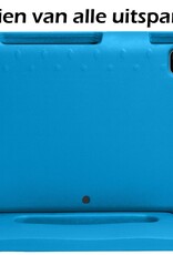 Nomfy iPad Pro 12,9 inch 2021 Hoes Kinder Hoesje Kids Case Cover Kids Proof Met 2x Screenprotector - iPad Pro 12,9 inch 2021 Kinder Hoes - Licht Blauw