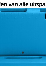 Nomfy iPad Pro 12,9 inch 2022 Hoes Kinder Hoesje Kids Case Cover Kids Proof - iPad Pro 12,9 inch 2022 Kinder Hoes - Licht Blauw