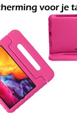 Nomfy iPad Pro 12,9 inch 2022 Hoes Kinder Hoesje Kids Case Cover Kids Proof - iPad Pro 12,9 inch 2022 Kinder Hoes - Roze