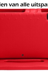 Nomfy iPad Pro 12,9 inch 2022 Hoes Kinder Hoesje Kids Case Cover Kids Proof Met Screenprotector - iPad Pro 12,9 inch 2022 Kinder Hoes - Rood