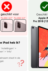 NoXx iPad Pro 12,9 inch 2018 Hoes Kinder Hoesje Kids Case Cover Kids Proof - iPad Pro 12,9 inch 2018 Kinder Hoes - Zwart