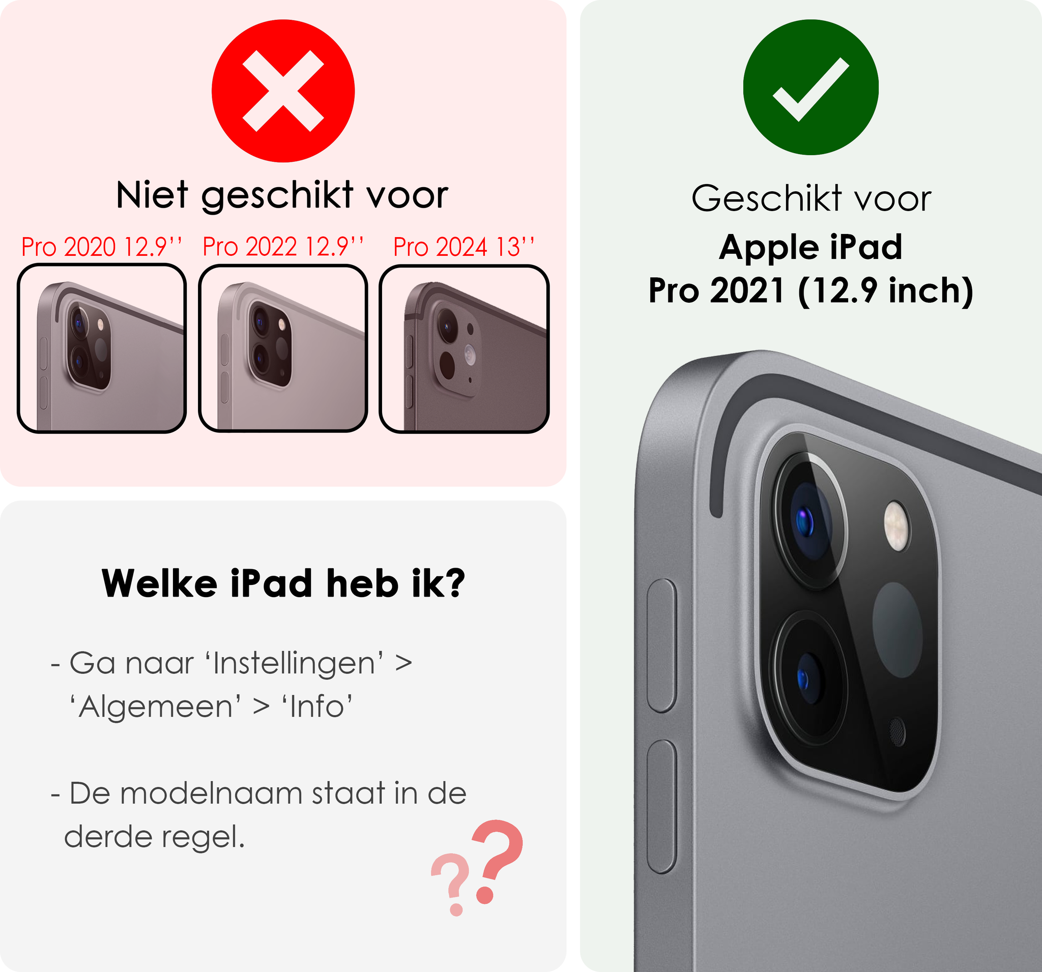 NoXx iPad Pro 12,9 inch 2021 Hoes Kinder Hoesje Kids Case Cover Kids Proof Met 2x Screenprotector - iPad Pro 12,9 inch 2021 Kinder Hoes - Licht Blauw