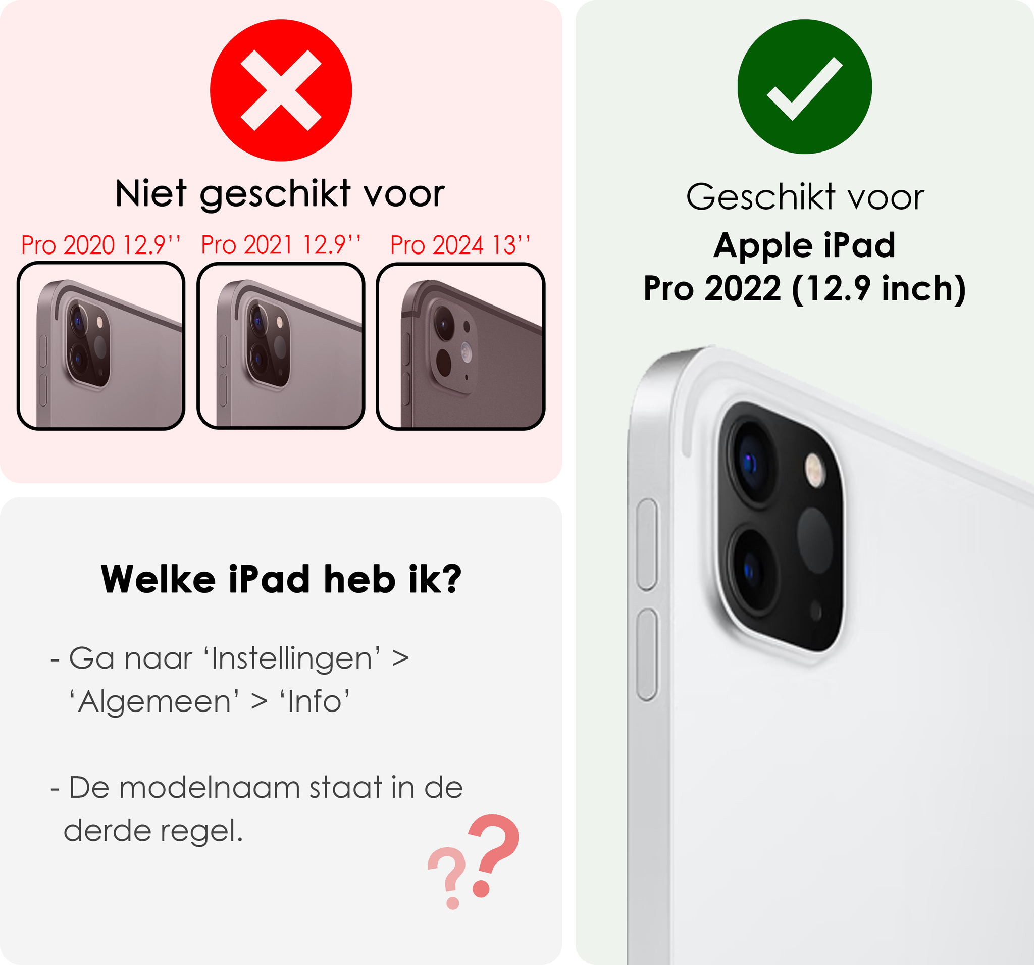 NoXx iPad Pro 12,9 inch 2022 Hoes Kinder Hoesje Kids Case Cover Kids Proof Met 2x Screenprotector - iPad Pro 12,9 inch 2022 Kinder Hoes - Licht Blauw