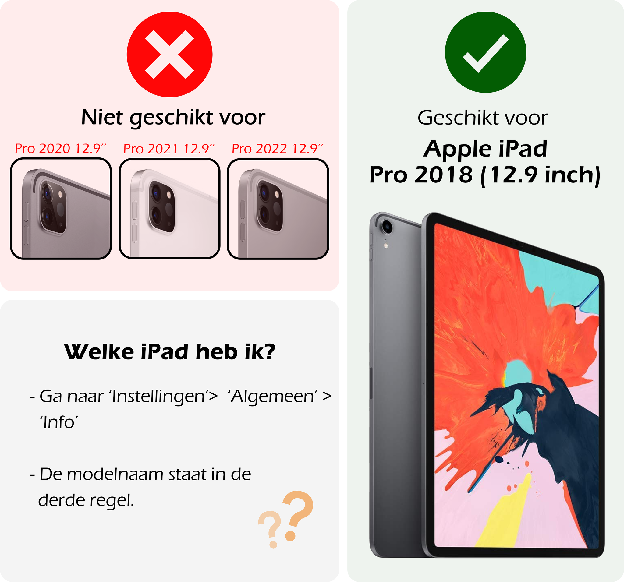 Nomfy iPad Pro 12,9 inch 2018 Hoes Kinder Hoesje Kids Case Cover Kids Proof - iPad Pro 12,9 inch 2018 Kinder Hoes - Oranje