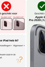 Nomfy iPad Pro 12,9 inch 2020 Hoes Kinder Hoesje Kids Case Cover Kids Proof Met 2x Screenprotector - iPad Pro 12,9 inch 2020 Kinder Hoes - Paars
