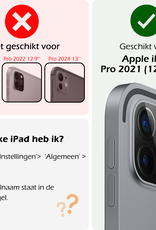 Nomfy iPad Pro 12,9 inch 2021 Hoes Kinder Hoesje Kids Case Cover Kids Proof - iPad Pro 12,9 inch 2021 Kinder Hoes - Zwart