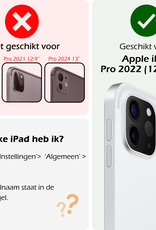Nomfy iPad Pro 12,9 inch 2022 Hoes Kinder Hoesje Kids Case Cover Kids Proof Met 2x Screenprotector - iPad Pro 12,9 inch 2022 Kinder Hoes - Roze