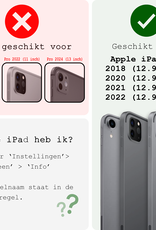 BASEY. Hoesje Geschikt voor iPad Pro 2018/2020/2021/2022 (12,9 inch) Hoesje Kinder Hoes Shockproof Kinderhoes Met 2x Screenprotector - Kindvriendelijk Hoesje Geschikt voor iPad Pro 12,9 inch 2018/2020/2021/2022 Hoes Kids Case - Rood