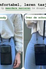 BASEY. Telefoontasje Dames Crossbody - Kunstlederen Schoudertas Telefoontasje Met portemonnee - Zwart