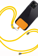 BASEY. Telefoonkoorden Universeel Telefoonkoord Verstelbaar Telefoon Koord - Universeel Telefoonkoord 150 cm - Geel