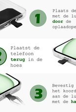 BASEY. Telefoonkoorden Universeel Telefoonkoord Verstelbaar Telefoon Koord - Universeel Telefoonkoord 150 cm - Lichtgrijs