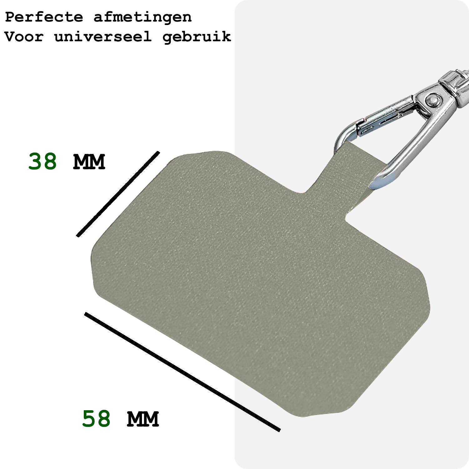 BASEY. Telefoonkoorden Universeel Telefoonkoord Verstelbaar Telefoon Koord - Universeel Telefoonkoord 150 cm - Lichtgrijs