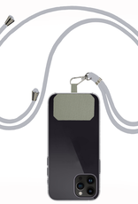 NoXx Telefoon Koord Universeel Telefoonkoord Verstelbaar - Telefoonkoorden Universeel Verstelbaar - Lichtgrijs