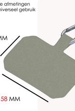 NoXx Telefoon Koord Universeel Telefoonkoord Verstelbaar - Telefoonkoorden Universeel Verstelbaar - Lichtgrijs