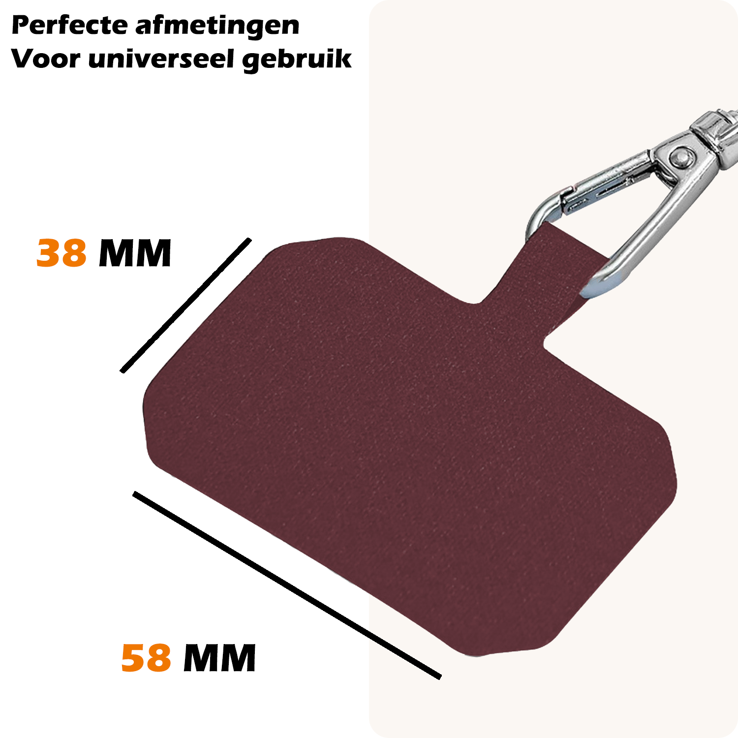 Nomfy Universeel Telefoonkoord Telefoonkoorden Verstelbaar - Universeel Telefoon Koord Polyester Telefoonkoord - Donkerrood