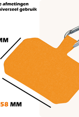 Nomfy Universeel Telefoonkoord Telefoonkoorden Verstelbaar - Universeel Telefoon Koord Polyester Telefoonkoord - Geel