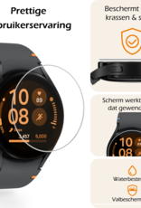 Nomfy Screenprotector Geschikt voor Samsung Watch FE 40 mm Screenprotector Glas Gehard Screen Cover - Screen Protector Geschikt voor Samsung Galaxy Watch FE (40 mm) Screenprotector Tempered Glass - 3 PACK