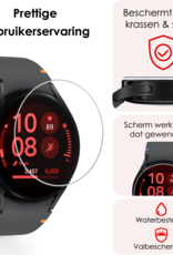 NoXx Screenprotector Geschikt voor Samsung Watch FE 40 mm Screenprotector Glas Gehard Screen Cover - Screen Protector Geschikt voor Samsung Galaxy Watch FE (40 mm) Screenprotector Tempered Glass - 2 PACK