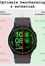 BASEY. Screenprotector Geschikt voor Samsung Watch FE 40 mm Screenprotector Glas Gehard Screen Cover - Screen Protector Geschikt voor Samsung Galaxy Watch FE (40 mm) Screenprotector Tempered Glass - 3 PACK