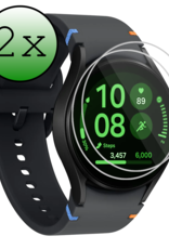 BASEY. Screenprotector Geschikt voor Samsung Watch FE 40 mm Screenprotector Glas Gehard Screen Cover - Screen Protector Geschikt voor Samsung Galaxy Watch FE (40 mm) Screenprotector Tempered Glass - 2 PACK
