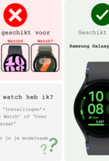 BASEY. Screenprotector Geschikt voor Samsung Watch FE 40 mm Screenprotector Glas Gehard Screen Cover - Screen Protector Geschikt voor Samsung Galaxy Watch FE (40 mm) Screenprotector Tempered Glass - 3 PACK
