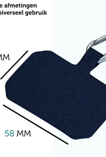 Forterra Telefoonkoord Universeel Telefoonkoorden Verstelbaar Telefoon Koord Telefoonketting - Universeel Telefoonkoord - 150 cm - Donkerblauw