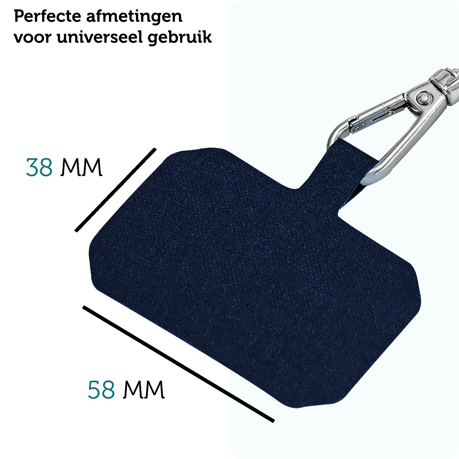 Forterra Telefoonkoord Universeel Telefoonkoorden Verstelbaar Telefoon Koord Telefoonketting - Universeel Telefoonkoord - 150 cm - Donkerblauw