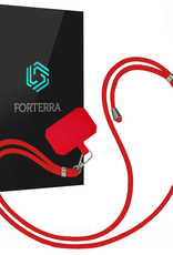 Forterra Telefoonkoord Universeel Telefoonkoorden Verstelbaar Telefoon Koord Telefoonketting - Universeel Telefoonkoord - 150 cm - Rood