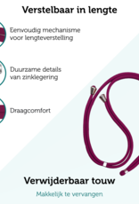 Forterra Telefoonkoord Universeel Telefoonkoorden Verstelbaar Telefoon Koord Telefoonketting - Universeel Telefoonkoord - 150 cm - Donkerrood