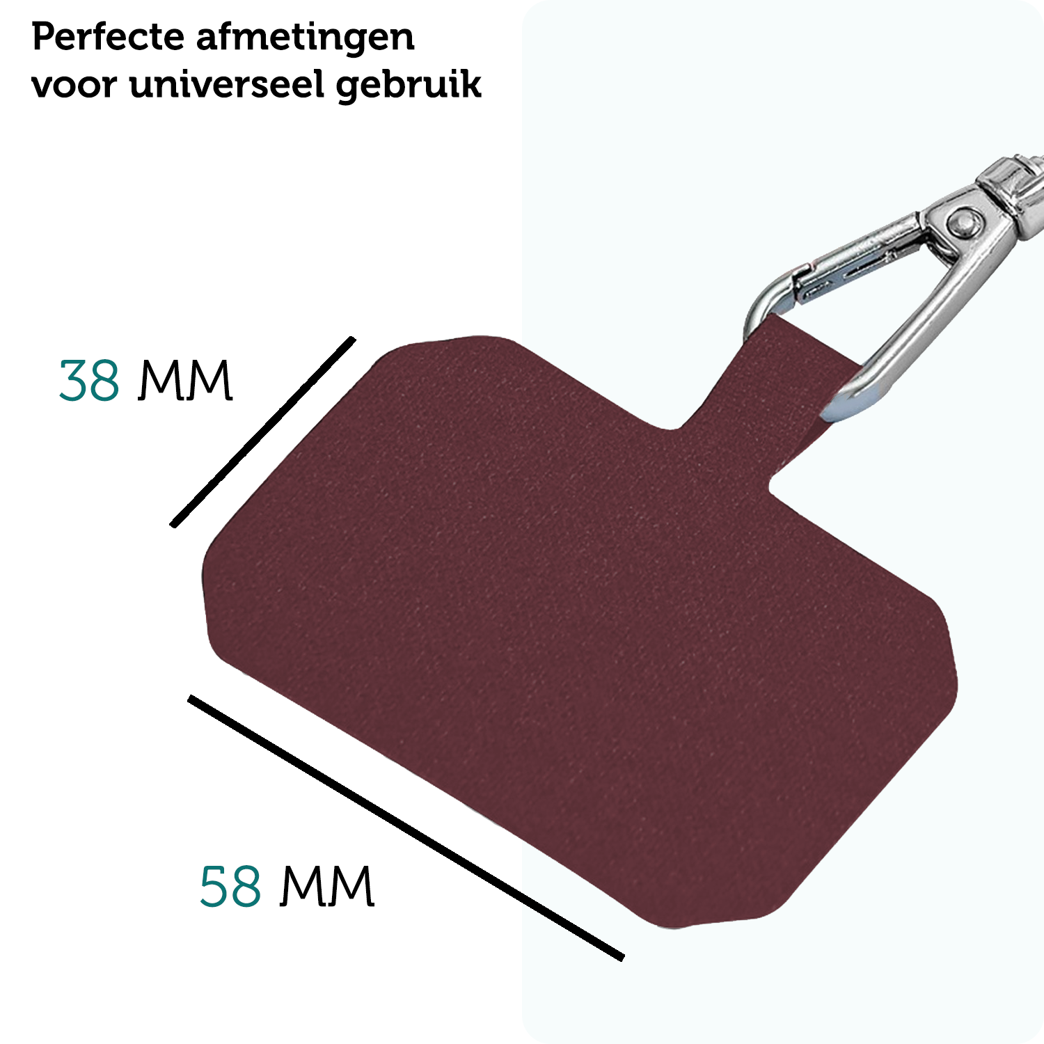 Forterra Telefoonkoord Universeel Telefoonkoorden Verstelbaar Telefoon Koord Telefoonketting - Universeel Telefoonkoord - 150 cm - Donkerrood