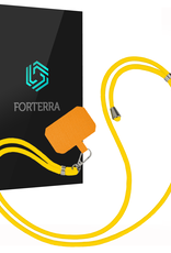 Forterra Telefoonkoord Universeel Telefoonkoorden Verstelbaar Telefoon Koord Telefoonketting - Universeel Telefoonkoord - 150 cm - Geel