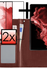 NoXx Hoes Geschikt voor <model> Hoesje Bookcase Hoes 2-in-1 Uitneembaar Cover Hard Case Met 2x Screenprotector - <color>