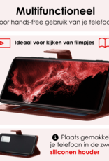 NoXx Hoes Geschikt voor <model> Hoesje Bookcase Hoes 2-in-1 Uitneembaar Cover Hard Case Met 2x Screenprotector - <color>
