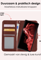 NoXx Hoes Geschikt voor <model> Hoesje Bookcase Hoes 2-in-1 Uitneembaar Cover Hard Case Met 2x Screenprotector - <color>