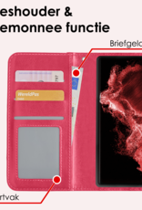 NoXx Hoes Geschikt voor <model> Hoesje Bookcase Hoes 2-in-1 Uitneembaar Cover Hard Case Met Screenprotector - <color>