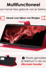 NoXx Hoes Geschikt voor <model> Hoesje Bookcase Hoes 2-in-1 Uitneembaar Cover Hard Case Met Screenprotector - <color>