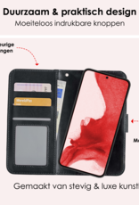 NoXx Hoes Geschikt voor <model> Hoesje Bookcase Hoes 2-in-1 Uitneembaar Cover Hard Case Met 2x Screenprotector - <color>